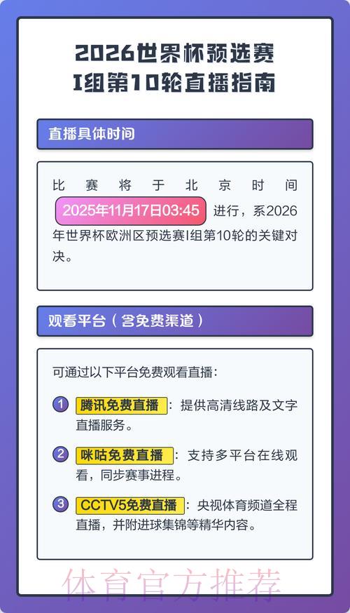 2026年世界杯直播观看平台推荐指南